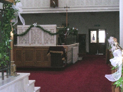 Bimah decoartionQueenston Rd Synagogue